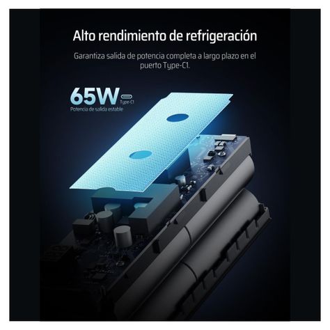 Cuktech Power Bank 15 85W 20000 mAh 3 puertos Plateado-6
