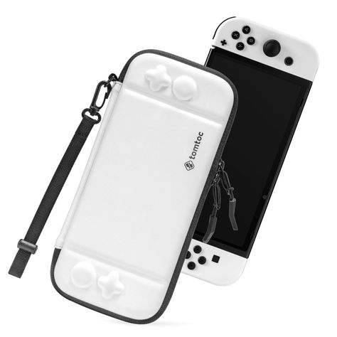Tomtoc Estuche Ligero Para Nintendo Switch OLED - Blanco-0