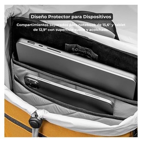 Tomtoc Mochila VintPack-A1 17L para Macbook 16" - Amarillo-3