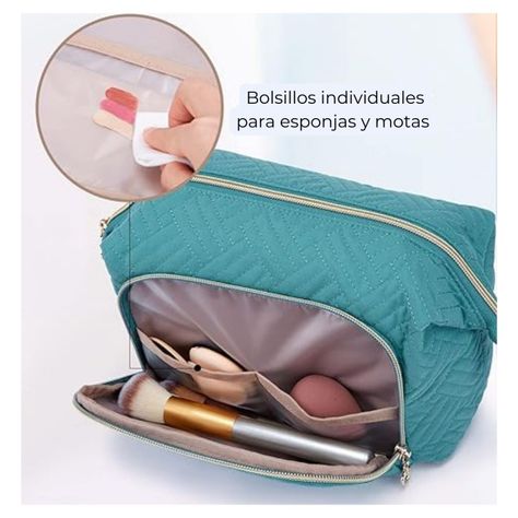 Bagsmart Estuche Cosmetiquero Tejido - Turquesa-4
