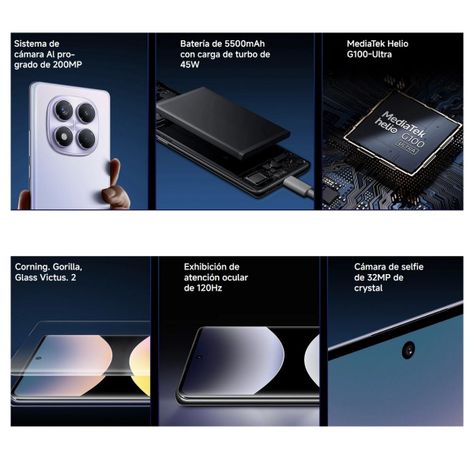 Xiaomi Redmi Note 14 Pro 4G 8GB + 256GB Negro Medianoche-6