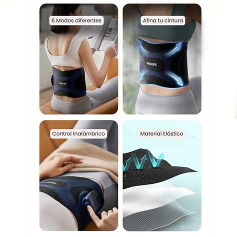 Philips Masajeador de Cintura Fitness y Relajación PPM4331 - Negro-3