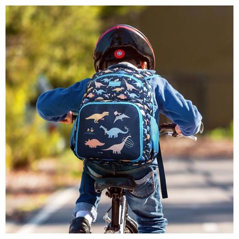 Mommore Mochila 2 en 1 para Niños Pequeños 12L - Azul Dinosaurios-1