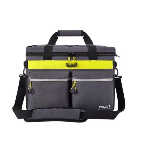 Tourit Cooler Bag Enfriador Aislado Portátil 46 Latas - Gris Oscuro-1