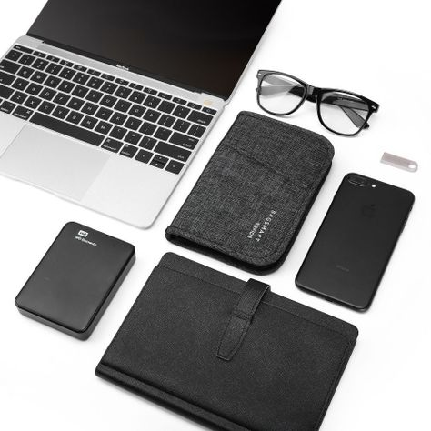 Bagsmart Porta Pasaporte LAX - negro-4
