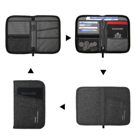 Bagsmart Porta Pasaporte LAX - negro-5
