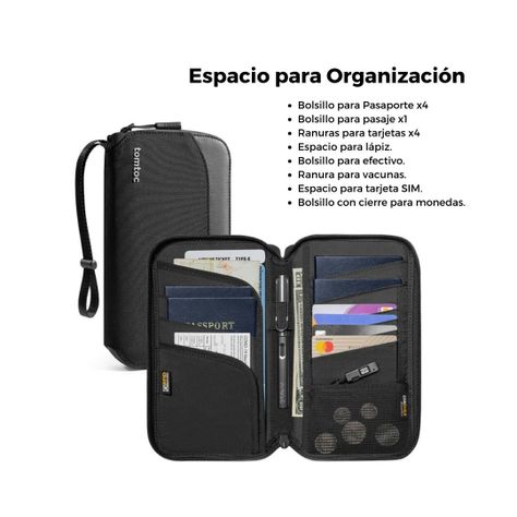 Tomtoc Estuche para Pasaporte Navigator-T03 - Negro-1