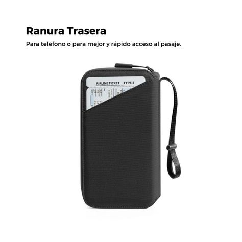 Tomtoc Estuche para Pasaporte Navigator-T03 - Negro-2