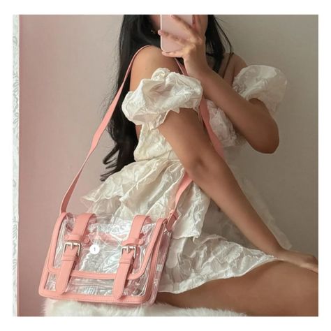 Ecosusi Bolso Mensajero Jane para Tablet 10.2” - Rosado Transparente-2
