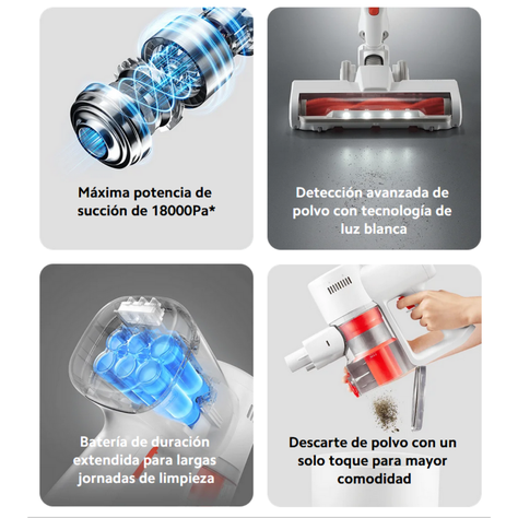 Xiaomi Aspiradora Inalámbrica Vacuum Cleaner G20 Lite Blanco-5