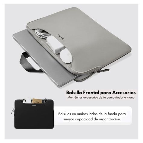 Tomtoc Funda Light-A21 Bicolor para 15" - 16" - Gris-3