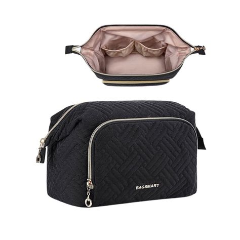 Bagsmart Estuche Cosmetiquero Tejido - Negro-2