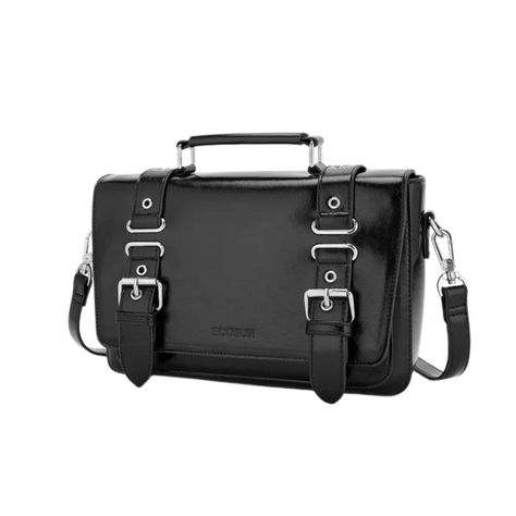 Ecosusi Bolso Bandolera Vintage Victor Tablet 10,2"- Negro-3