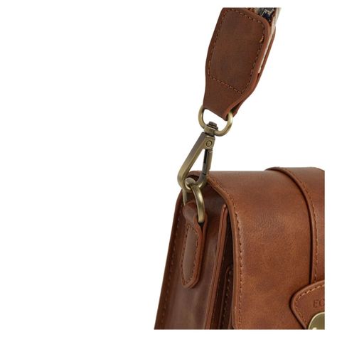 Ecosusi Bolso Cruzado Vintage para Teléfono - Marrón-5