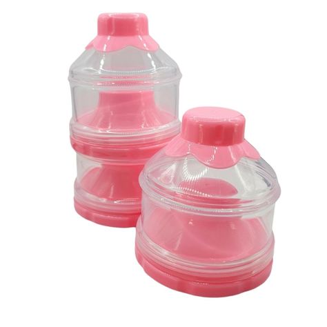Contenedores apilables de leche Rosado - Warmly-1