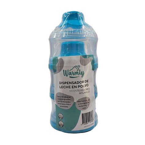 Dispensadores apilables de leche celeste - Warmly-4