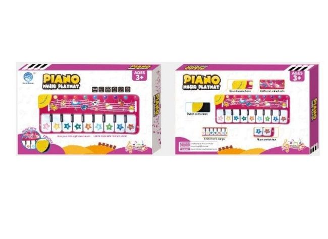 Piano Touch Musical Alfombra Rosado Bebes Niñ@s -1