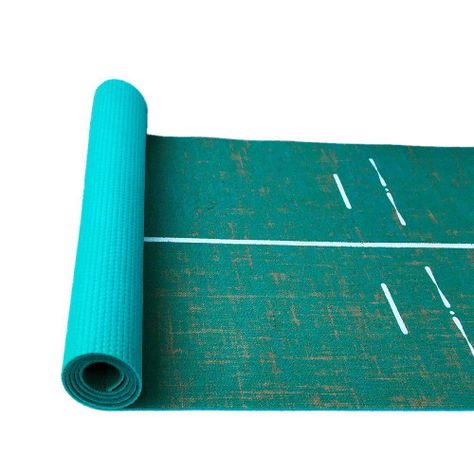 Mat de yoga Yute orgánico Turquesa 5 mm-2
