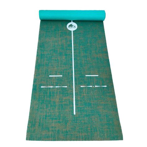 Mat de yoga Yute orgánico Turquesa 5 mm-3