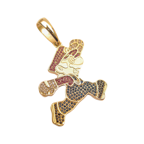 Colgante Mario Bro Oro Laminado 18k-0