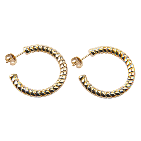 AROS ESPIRALES ORO 18K LAMINADO ZO-0