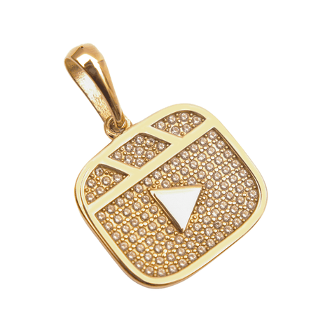 Colgante Youtube Oro Laminado 18k-0