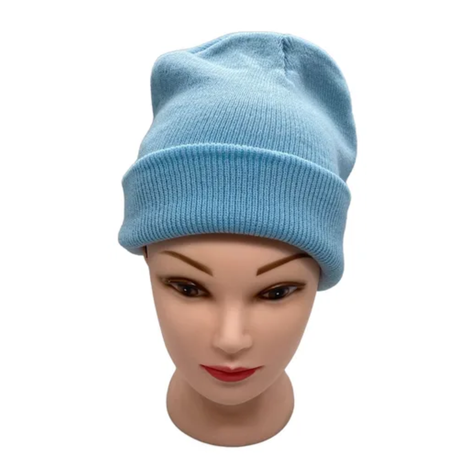 Gorro Tendencia Beanie Lana Adulto Con Doblez Azul Otoño/Invierno-1