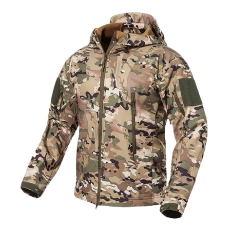 Chaqueta Softshell Tactica Verde Militar Con Capucha Impermeable -1