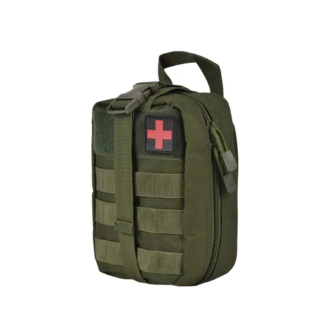 Bolso de Primeros Auxilios Militar Táctico  Verde-0