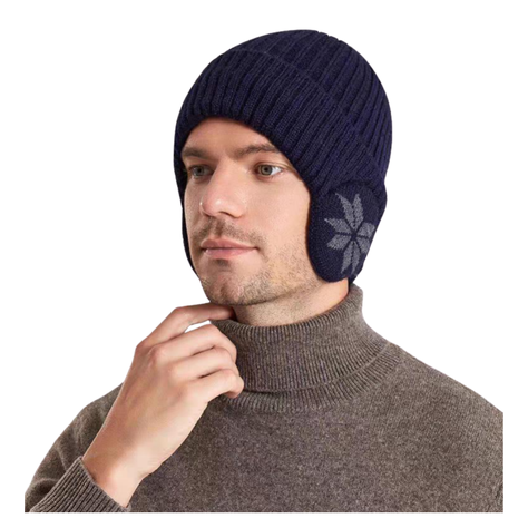 Gorro Beanie De Lana Adulto Con Cubre Orejas Unisex Surtidos-3