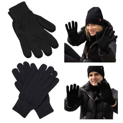 Guantes De Invierno Doble Lana Adultos Y Jóvenes-2