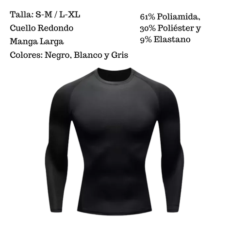 Polera Primera Capa Compresión Sin Costuras-3