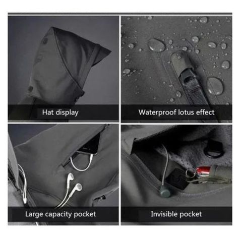 Chaqueta Softshell Tactica Militar Capucha - Impermeable-2