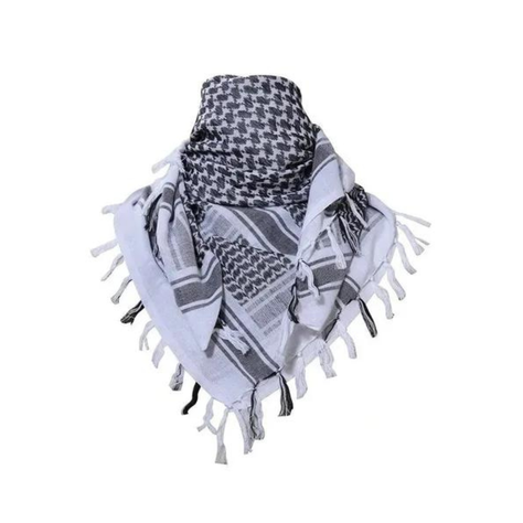Shemagh Táctico Protector Cara 100% Algodón Gris -0