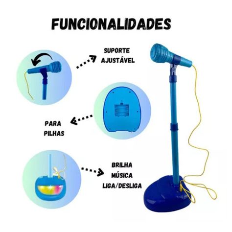 Microfono De Pedestal De Juguetes Para Niños-4