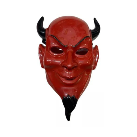 Máscara De Halloween Diablito Screams Complemento Disfraz-0