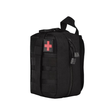Bolso de Primeros Auxilios Militar Táctico Negro-0