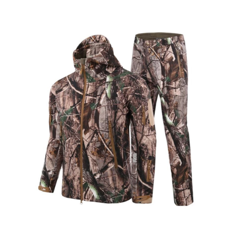 Conjunto Caza Softshell Repelente Agua Chaqueta + Pantalon-0