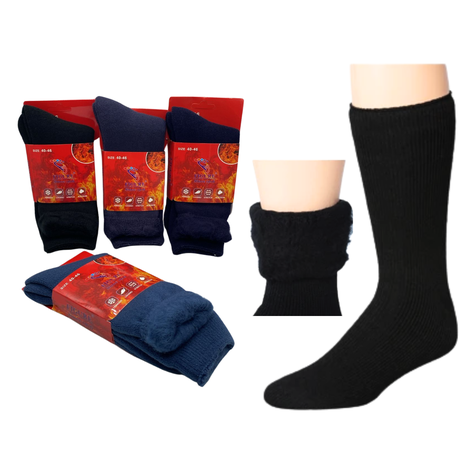 Pack 4 Calcetines Térmicos Polar Gruesos Terciopelo Suave-0
