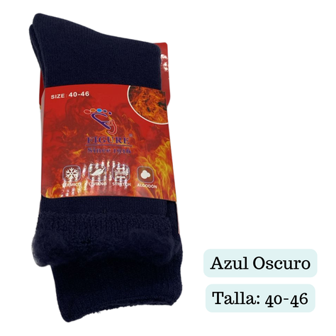 Pack 4 Calcetines Térmicos Polar Gruesos Terciopelo Suave-4