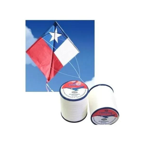 12 Hilo Carrete Volantin Condor 420m N°10 Fiestas Patrias-3