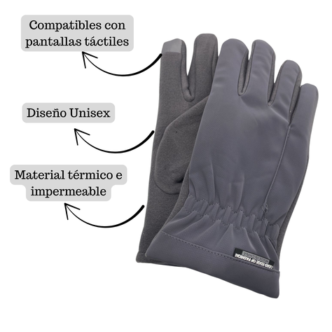 Pack 3 Guantes Térmicos Ciclismo De Impermeables Pantalla Táctil-2
