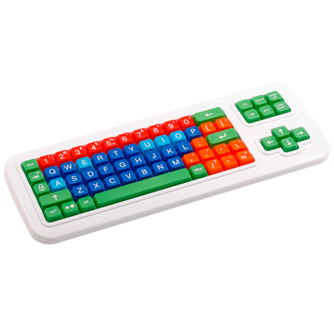 Teclado Clevy Junior Alto Contraste Colores-0