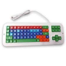 Teclado Clevy Junior Alto Contraste Colores-1