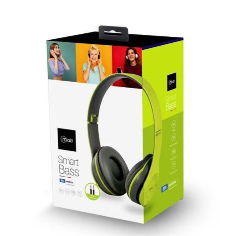 Audifonos Mlab Smart Bass 9068 Bluetooth Y Jack 3.5mm Verde-1
