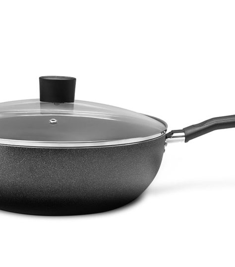 Wok Con Tapa 28cm 41L Brinox Ebony Negro-1