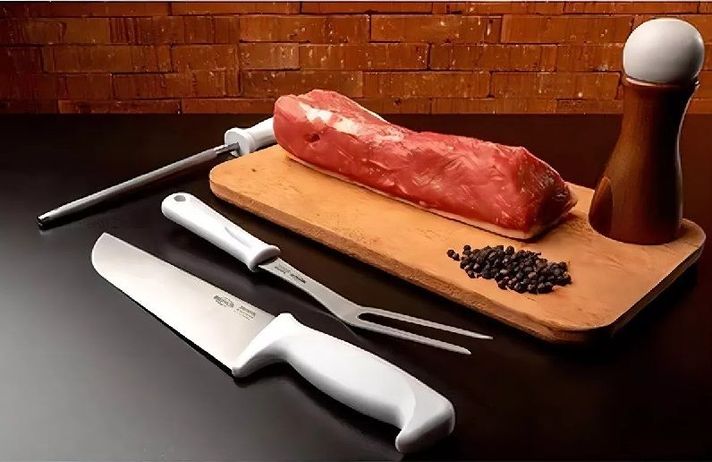 Bateria De Asado Acero Inoxidable 3 Piezas Brinox Precision-2