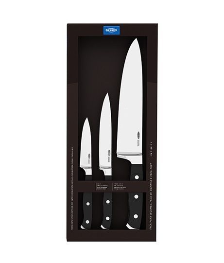 Set De 3 Cuchillos Acero Inoxidable Brinox Infinity-0