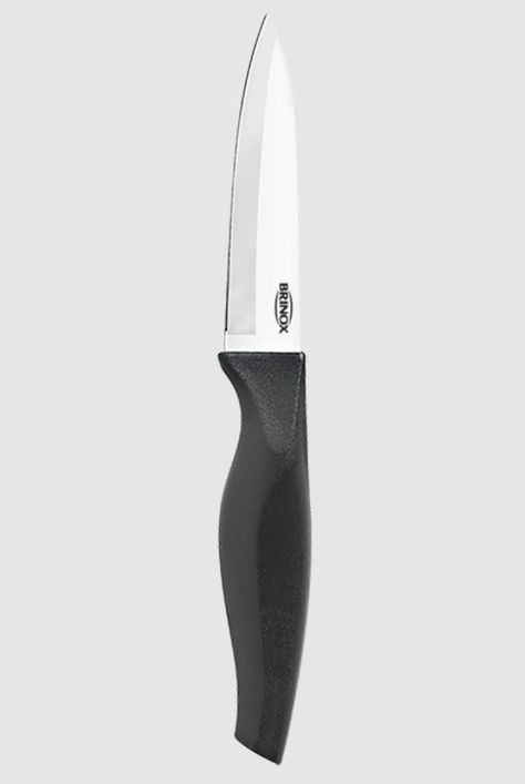 Cuchillo De Pelar 3 ½ Acero Inoxidable Brinox Cross Negro-0