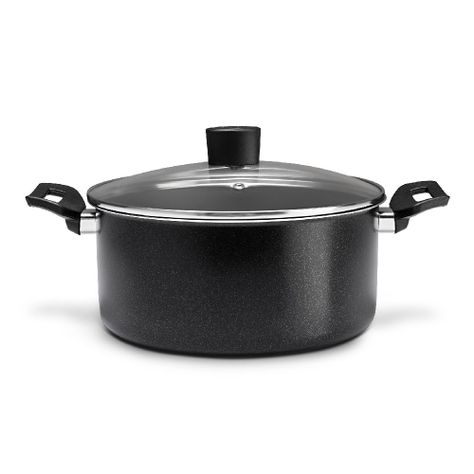 Cacerola Con Tapa Brinox Negro Ebony 24 cm 4.5 L-0
